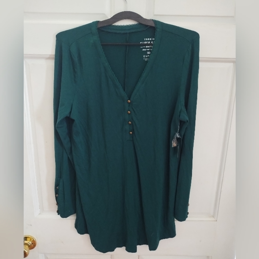 Torrid Super Soft Knits NWT Long sleeve Tunic sz 00
